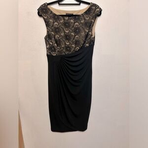 Connected Apparel Black and tan dress size 8